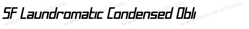 SF Laundromatic Condensed Oblique字体转换